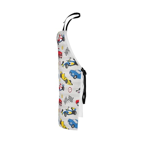 Castle Fairy Basketball Kitchen Apron - color: Race Car