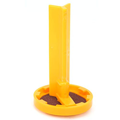 3Pcs Billiard Cue Repair Tool, L Shaped Cue Tip Clamp & Pool Stick Replacement Kit, Professional Yellow, for Snooker, Pool, Billiard Cue Tip Repair, Maintenance and Reshaping