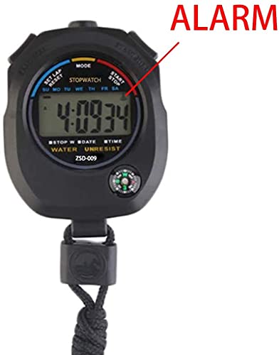 Multi-Function Electronic Digital Sport Stopwatch Timer, Large Display with Date Time and Alarm Function,Suitable for Sports Coaches Fitness Coaches and Referees (10pack) - style: 10pack