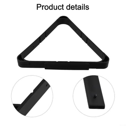 Billiard Ball Rack for 8-Ball Triangle 9-Ball Diamond High-Strength Plastic Pool Table Accessory for Standard 2-1/4 Inch Balls Tool-Free Setup