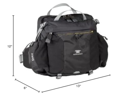 Mountainsmith Day Lumbar Waist pack, Running, Hiking, Cycling, Travel, and Outdoor Sport Activities with Dual Water Bottle Holders, Grey Black - color: Grey Black