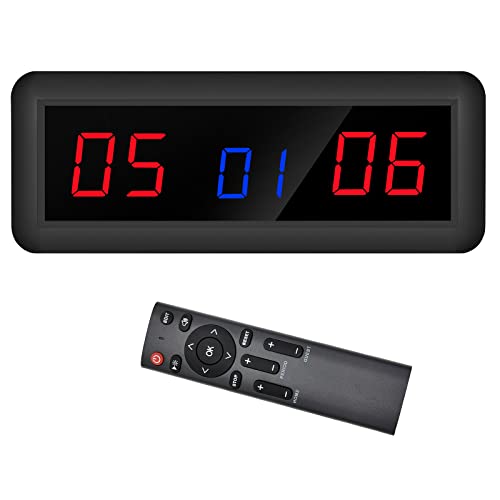 Electronic Scoreboards with Remote, Portable Score Keeper, Digital Scoreboard for Basketball Ping Pong Volleyball Sport - color: L Red/Blue/Red