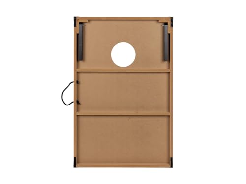 Monoprice Wood Cornhole Outdoor Game - 3' X 2' with 8 Bean Bags and Carry Case - Pure Outdoor Collection