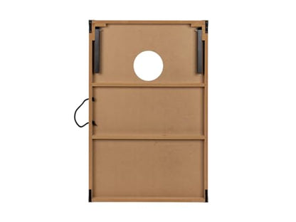 Monoprice Wood Cornhole Outdoor Game - 3' X 2' with 8 Bean Bags and Carry Case - Pure Outdoor Collection
