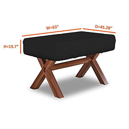 Covers & all Foosball Table Cover 18 Oz Waterproof - 100% Weather Resistant Outdoor Game Table Cover with Elastic at 4 Sides (63"W x 45"D x 19.7"H, Black) - color: Black, size: 63"W x 45"D x 19.7"H
