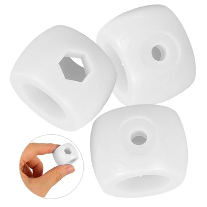 Abaodam 2sets Foosball Goal Rod Positioner Mini Plastic Stop Ring Replacement Parts for Soccer Table Game Rod Bearings 4pcs*2
