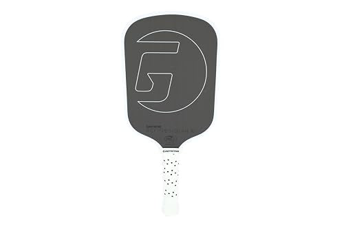 GAMMA RCF Obsidian Pickleball Paddle, Raw Carbon Fiber, 10mm, 13mm, and 16mm Options, Comfortable Molded Foam Handle, Sleak Design, Customizable Handle Weight System - style: Obsidian 16