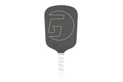 GAMMA RCF Obsidian Pickleball Paddle, Raw Carbon Fiber, 10mm, 13mm, and 16mm Options, Comfortable Molded Foam Handle, Sleak Design, Customizable Handle Weight System - style: Obsidian 16