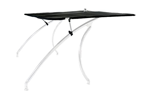 Big Air Super Shadow Wakeboard Tower Bimini Top - 76" x 76" - Mounts Over Existing Wake Tower - color: Onyx Black