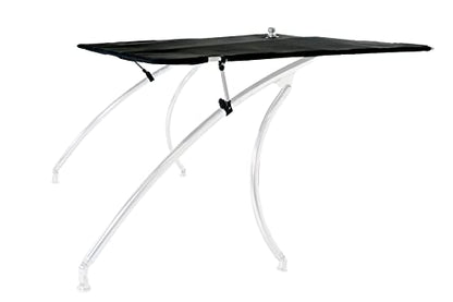 Big Air Super Shadow Wakeboard Tower Bimini Top - 76" x 76" - Mounts Over Existing Wake Tower - color: Onyx Black