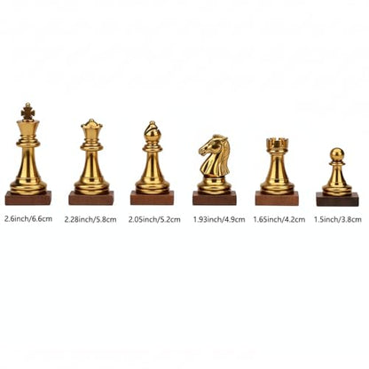 Weighted Metal Chess Pieces 2.6 Inch King Extra Queens Chess Pieces Only, No Board