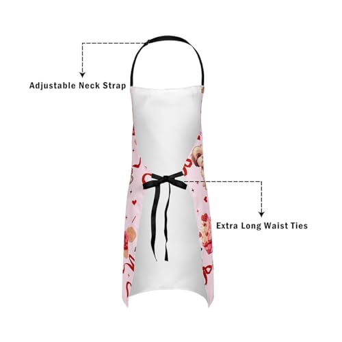 Castle Fairy Cute Rabbit Deer Kitchen Apron - color: Bowknot Dog Dog