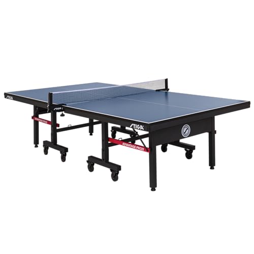 STIGA Advantage Series Indoor Ping Pong Table, Foldable Table Tennis Table - 13, 15, 18, and 25mm Tabletops - Quickplay 10 Minute Assembly - Playback Mode - Recreational- to Tournament-Level - size: 25MM