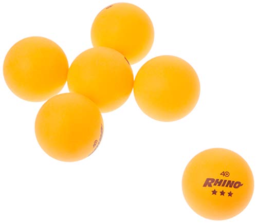 Champion Sports 3 Star Table Tennis Ball Pack – Tournament Size, 40mm Seamless, CTTA & ITTA Approved - style: Pack of 6 (Orange)