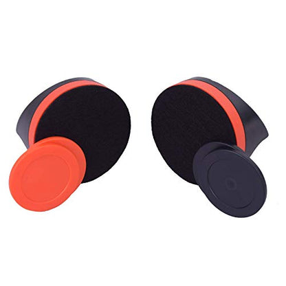 Plastic Air Hockey Strikers/Pushers, 2 PCS 4" Plastic Air Hockey Pushers and 4 PCS 2.75" Pucks Replacement for Game Tables Goalies Equipment Accessories - style: Black