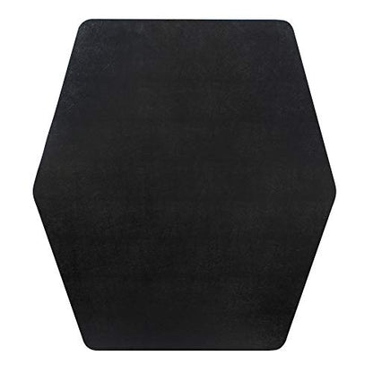 Game Zone Chair Mat, for Hard Floor/Medium Pile Carpet, 42 x 46, Black (121563)
