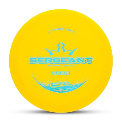Dynamic Discs Drift Sergeant Disc Golf Distance Driver | Overstable Disc Golf Driver for Beginners | Lightweight & Floats on Water | Grippy Base Plastic | 120-130g (Colors May Vary) - color: Yellow