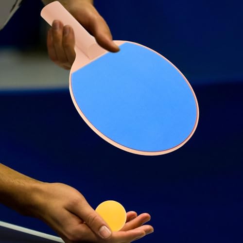 Table Tennis Set Plastic Elastic Ping Pong Balls, Long Handle Paddles 2pcs, Outdoor Recreation Training Equipment for Ages