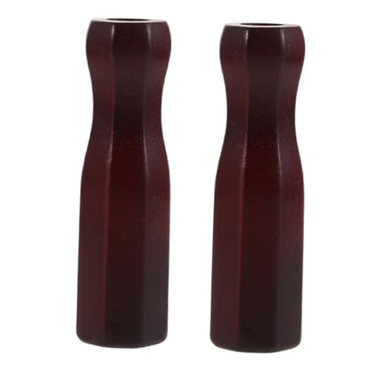 2pcs Table Soccer Rod Handle Solid Wood Ergonomic Octagonal Shape Replacement Part for Foosball Machine