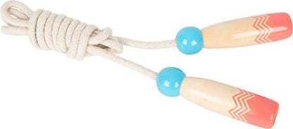 small foot 11872 Jump Rope Set Active Made of FSC 100%-Certified Wood, Set of 2 Exercise Toys for Ages 5+ Years - style: Skipping rope
