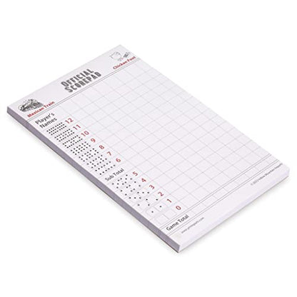 Yellow Mountain Imports Mexican Train and Chicken Foot Dominoes Scorepad/Scoring Sheets (8.2 x 5.5 Inches) - 60 Sheets - size: Mexican Train/Chicken Foot - 60 sheets