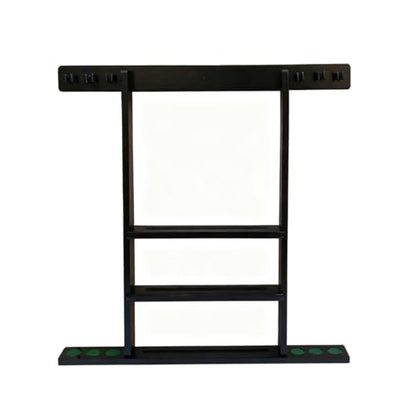 SUPERDIAMOND 6 Holes Wall Mounted Pool Cue Rack, Wood Billiard Stick Holder Holds 6 Cues for Pool Table Accessories, Heavy-Duty Billiards Storage Rack Stand Display for Game Room,Black - size: 6 Cues, style: SU-wa6-Cue Racks-black