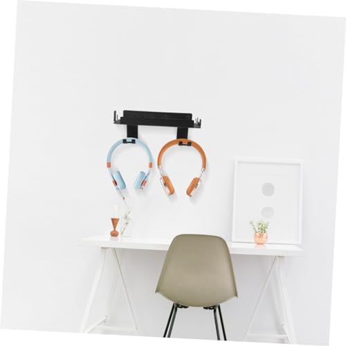 DOITOOL Wall Mount Stand for Game Console and Accessories Iron and Abs Material Controller Holder and Headphone Hanger Easy Installation Vertical Bracket for Organized