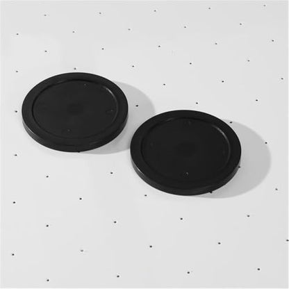 Pemberley Row Contemporary Wood Air Hockey Table, Black Finish, Dual Scoreboards, Includes Pucks & Pushers, Sturdy Wide-Leg Design for Game Rooms