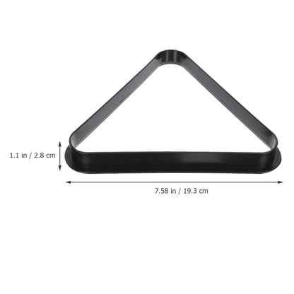 Toddmomy Mini Billiard Triangle Rack Pool Table Ball Organizer Billiard Frame for Home Parties Clubs Fits - size: 19.30X19.30X2.80CM