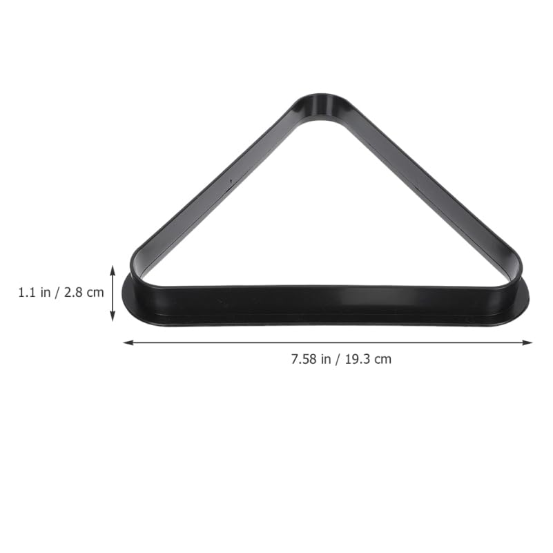 Toddmomy Mini Billiard Triangle Rack Pool Table Ball Organizer Billiard Frame for Home Parties Clubs Fits - size: 19.30X19.30X2.80CM