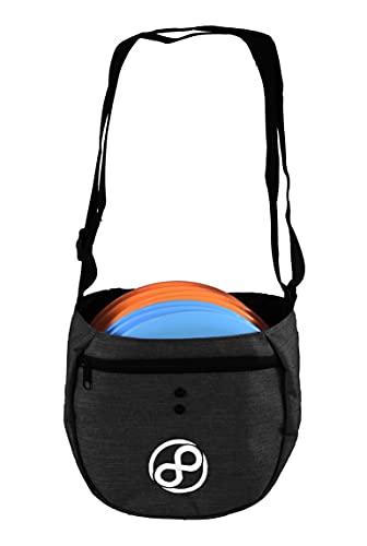 Infinite Discs Easy Bag - Disc Golf Starter Bag, Storage for 10 Discs - color: Black