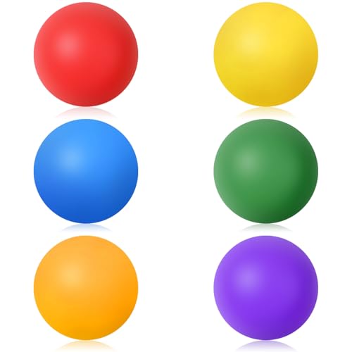 Soulchen 40mm Glow in The Dark Table Tennis Balls Bulk, Carnival Game Night, Neon Birthday Party Favors, Classroom Rewards, Goodie Bag Filler, Pet Playmate - color: Rainbow, size: Solid
