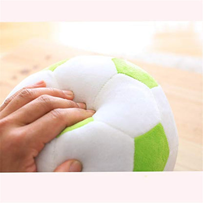 Plush Soccer Balls - Fluffy Stuffed Toy Soccer Ball Plush Pillow Soft Durable Stuff Soccerball Gift for Kids Boy Baby (Green - White,7.8inch/20cm) - color: Green - White, size: 7.8inch/20cm