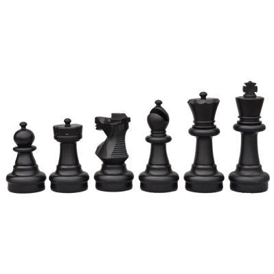 MEGACHESS Giant Chess Set - 25 inch King, with Giant Checkers Set and Giant Plastic Chess Board