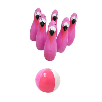 DYNWAVE Kids Inflatable Bowling Set Ball and Bowling Pins Early Education Party Game Indoor Outdoor Games for Events Birthday