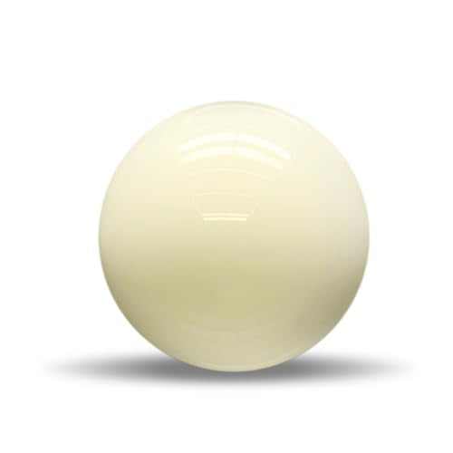 HMQQ 2 1/4" Pool Cue Ball and Professional AAAA Grade Billiards Balls, White Cue Ball, Set of 1,6oz - style: White Cue Ball