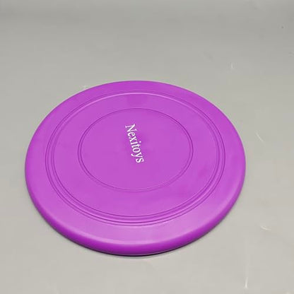 Nexitoys Flying Saucers, 17.5cm Silicone Disc, 66g Soft & Burr-Free Throwing Disc for Fitness and Outdoor Training – Purple