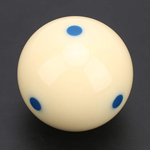 57.2mm Dot Spot Billiard Training BallBall Cue Ball Pool Standard Ball, Resin, Professional Roundness and Impact Resistance, Ideal Billiard Training for Practice Cue Sticks - color: Blue Dot