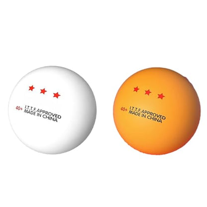 10 Pcs 3-Star ITTF Standard Table Tennis Balls, White