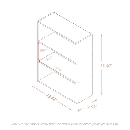NELYE Basic Open Shelf Bookcase - 3-Tier Wooden Cube Storage Shelves Split Bookshelf, White - color: White, size: 3-Tier