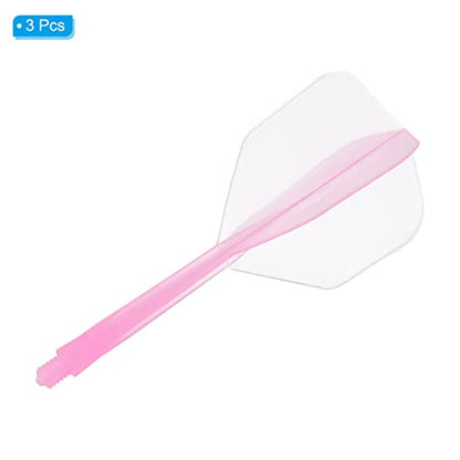 PATIKIL Integrated Dart Shaft & Flights, Pack Lightweight Plastic Dart Flight Set - color: Pink