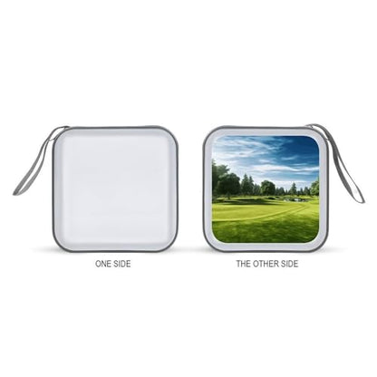 Golf Course Lawn CD Case 40 Capacity DVD Case Portable Zipper CD Case Holder Protective DVD Disc Wallet Bag Large Storage CD Wallet CD DVD Organizer for Car Home Travel