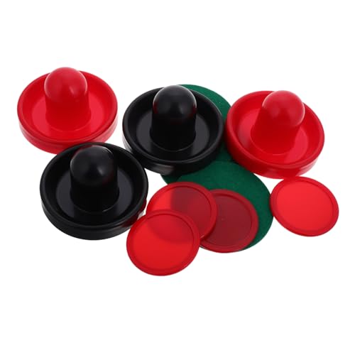 BESPORTBLE Tabletop Air Hockey Set Pucks Portable Mini Ice Hockey Game Accessories for Boys and Girls and Adults Complete 1 Set for Home Entertainment