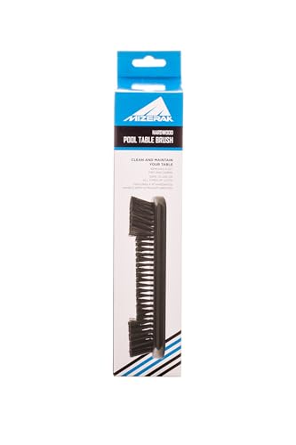 Mizerak Pool Table Brush – Soft Bristle Table Cleaner with 9″ Hardwood Handle – Safe on All Billiard Felt & Cloth Types