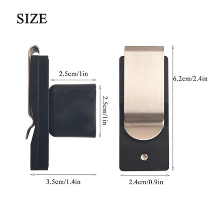 LAKE OF FIRE Chalk Holder Pool Billiards, Pool Cue Chalk Holder with Magnetic Belt Clip Snooker Billiard Accessories - color: Black, style: Square