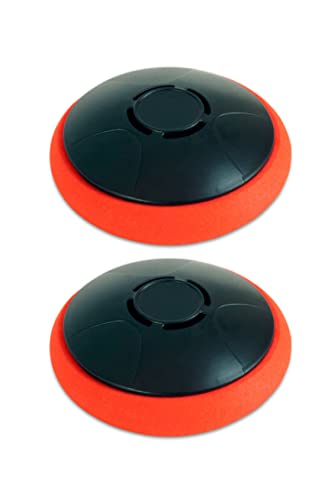 Rechargeable Hover Air Hockey Puck and Paddles, Hover Puck for Any Flat Surface, 2Pcs Air Hockey Strikers - color: orange