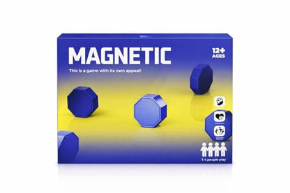 New Premium Magnetic Chess Board Game | Adjustable String, Large & Powerful Magnets | Portable Chess Set for Family, Travel, Camping & Parties, Kids & Adults (Blue) - color: Blue