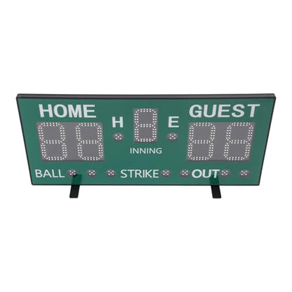 Electronic Basketball Scoreboard Portable Multisport Baseball Scoreboard with Remote & Buzzer High-Light Digital Keeper Wall-Mount for Football Table Tennis Soccer Volleyball