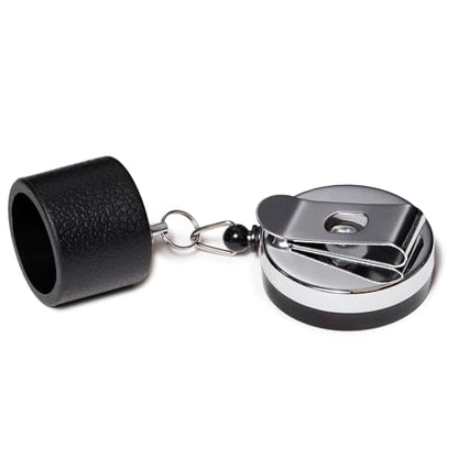 OKKO Retractable Round Billiard Chalker w/Belt Clip - Fits Taom Chalk