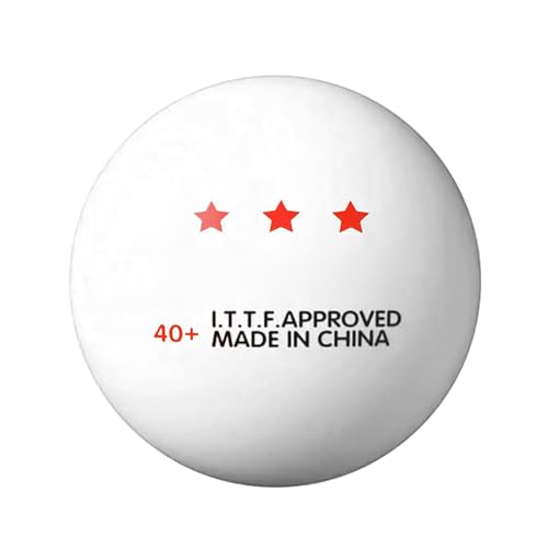 10 Pcs 3-Star ITTF Standard Table Tennis Balls, White